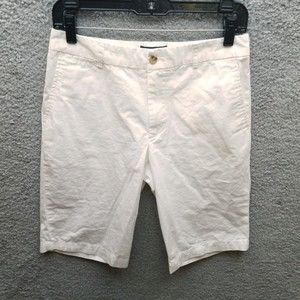 Polo Ralph Lauren Women's 30 White Straight Shorts Pockets 29.5" 11" 10"